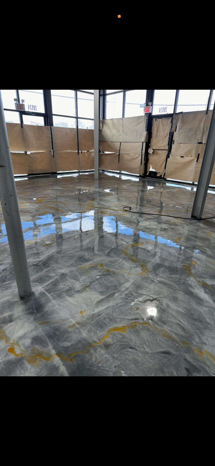 Metallic Epoxy Commercial Showroom Floor